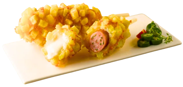 Crispy Potato Half and Half rice dog