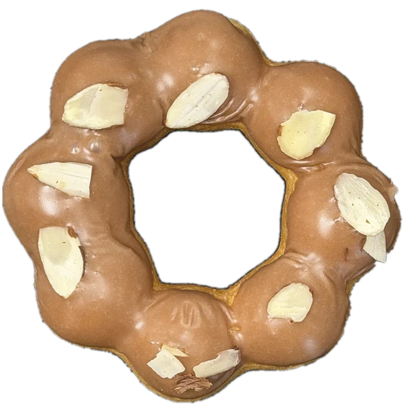 Nutella Almonds mochi donut